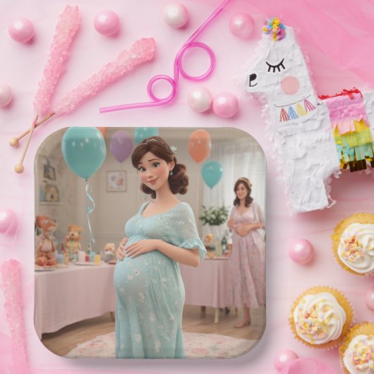 Babydusche Pappteller (Party)