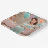 Babydusche Pappteller (Gewinkelt)