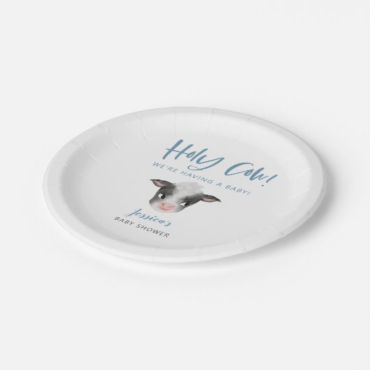 Babydusche Pappteller (Schrägansicht)