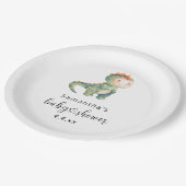 Babydusche Pappteller (Schrägansicht)