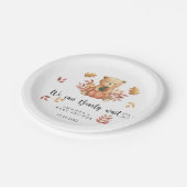 Babydusche Pappteller (Schrägansicht)