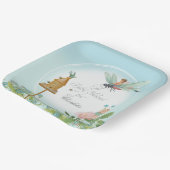Babydusche Party Dekoration Girl Fairy Garden Bees Pappteller (Gewinkelt)