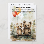 Babydusche Party Einladung (Vorne/Hinten)