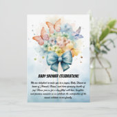 Babydusche Party Einladung (Stehend Vorderseite)