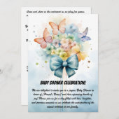 Babydusche Party Einladung (Vorne/Hinten)