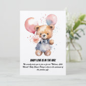 Babydusche Party Einladung (Stehend Vorderseite)