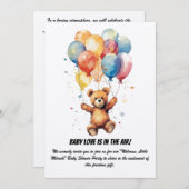 Babydusche Party Einladung (Vorne/Hinten)