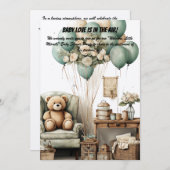 Babydusche Party Einladung (Vorne/Hinten)