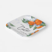 Babydusche Party mit Mandarine Pappteller (Gewinkelt)