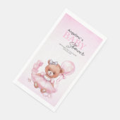 Babydusche Party Napkins Teddybär. Serviette (Ecke)