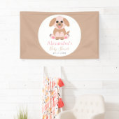 Babydusche Party Personalisiert Puppy-Neutral Banner (Insitu)