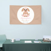 Babydusche Party Personalisiert Puppy-Neutral Banner (Messeveranstaltung)