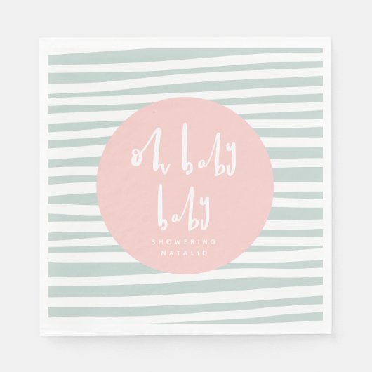 Babydusche Party-Servietten Serviette (Vorderseite)