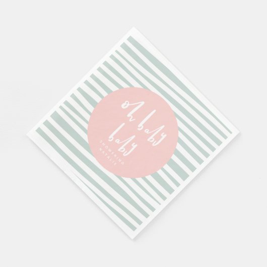 Babydusche Party-Servietten Serviette (Ecke)