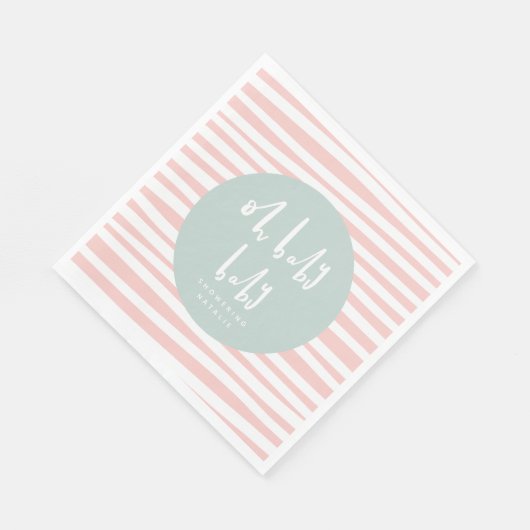 Babydusche Party-Servietten Serviette (Ecke)