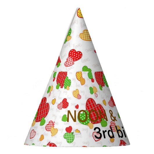 Babydusche Partys hart Partyhütchen (Links)