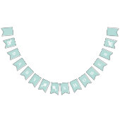 Babydusche Pastel Grünes Geschlecht neutral Wimpelkette (Alle)