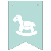 Babydusche Pastel Grünes Geschlecht neutral Wimpelkette (Zweite Fahne)