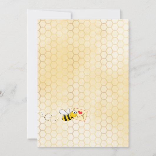 Babydusche per E-Mail Mama, um gelb zu sein Einladung (Rückseite)