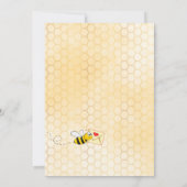 Babydusche per E-Mail Mutter, um ein gelbes Blumen Einladung (Rückseite)
