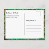 Babydusche per Mail Boy Gold Jungle Animals Safari Postkarte (Rückseite)