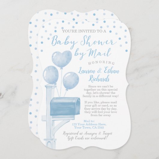 Babydusche per Mail Einladung (Vorne/Hinten)