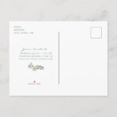 Babydusche per Mail Foto Einladungspostkarte (Rückseite)