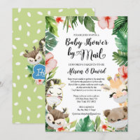 Babydusche per Mail | Masked Safari Friends