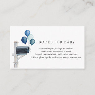 Babydusche per Mail Verschicken eines Buches Begleitkarte
