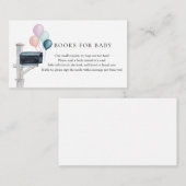 Babydusche per Mail Verschicken eines Buches Begleitkarte (Vorne/Hinten)