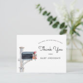 Babydusche per Mail Vielen Dank Postkarte (Stehend Vorderseite)