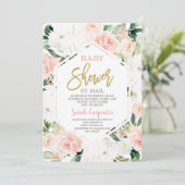 Babydusche per Post Einladung (Stehend Vorderseite)