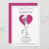 Babydusche per Post Einladung (Vorne/Hinten)