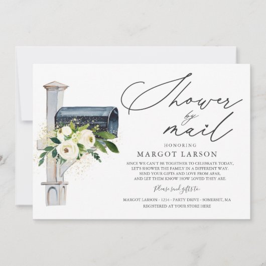 Babydusche per Post Einladung Geschlecht neutral (Vorderseite)