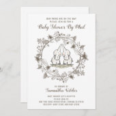 Babydusche per Post Einladungen | Twins (Vorne/Hinten)