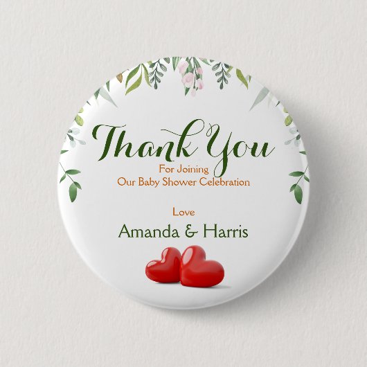 Babydusche personalisieren button (Vorderseite)