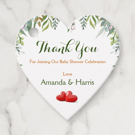 Babydusche personalisieren geschenkanhänger (Vorderseite)