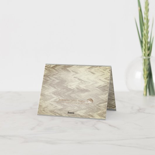 Babydusche Personalisiert Dankeskarte (Rückseite)