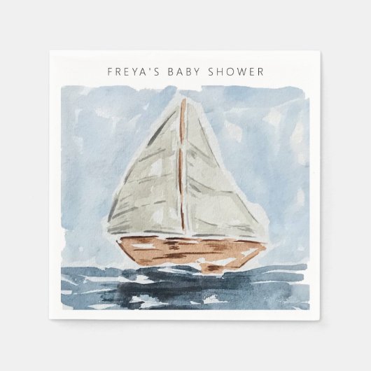 Babydusche Personalisiert Serviette (Vorderseite)