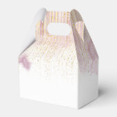 Babydusche Personalisierte Blumenbriefe Geschenkschachtel (Rückseite)