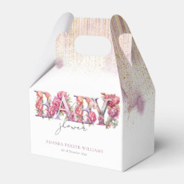 Babydusche Personalisierte Blumenbriefe Geschenkschachtel