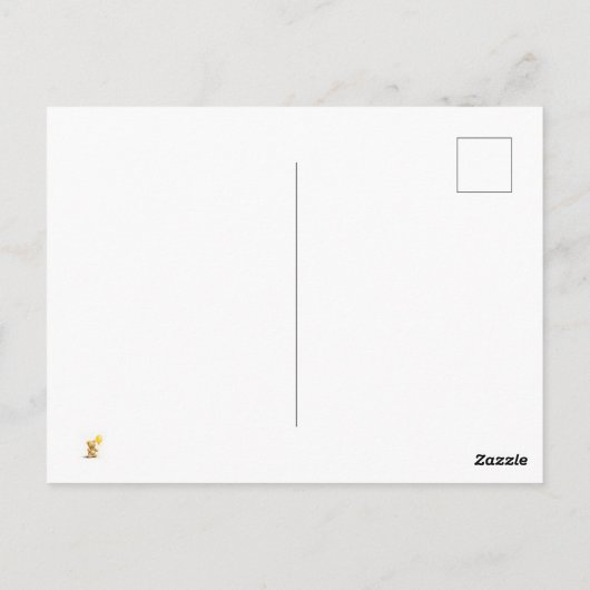 Babydusche, Personalisierte Teddybärkarte, Unisex, Postkarte (Rückseite)