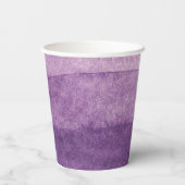 Babydusche Personalisierter Lila Regenbogen Pappbecher (Rückseite)