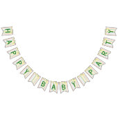 Babydusche "Picnic Floral" Frack-Banner Wimpelkette (Alle)