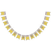 Babydusche pink "Babyfütterung", Frack-Banner Wimpelkette (Alle)