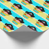 Babydusche Pirate-Geschenk Geschenkpapier (Ecke)