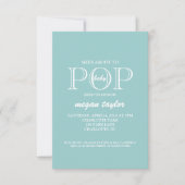 Babydusche| POP|Blase Einladung (Vorderseite)
