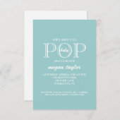 Babydusche| POP|Blase Einladung (Vorne/Hinten)