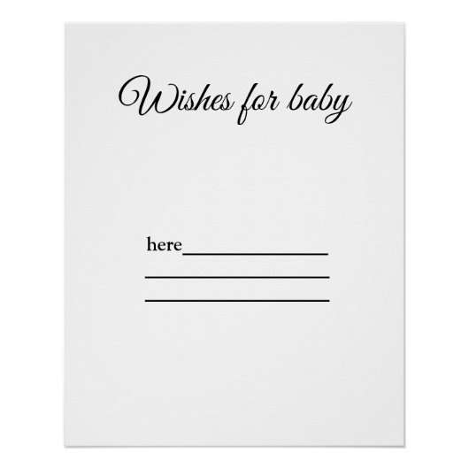 Babydusche Poster (Vorderseite)