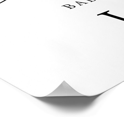 Babydusche Poster (Ecke)